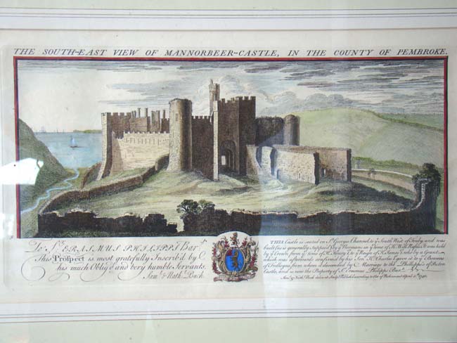 An attracrive set of four 18th century hand colored steel engravings of Castles by Samuel and Nathaniel Buck published in 1741. — image 4